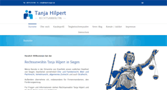 Desktop Screenshot of kanzlei-hilpert-siegen.de